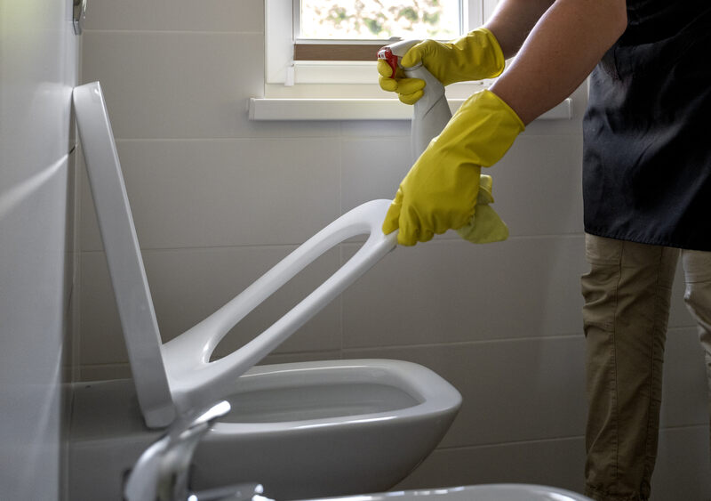 how to clean stains in the toilet